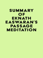 Summary of Eknath Easwaran's Passage Meditation