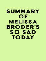 Summary of Melissa Broder's So Sad Today