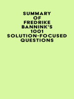 Summary of Fredrike Bannink's 1001 Solution-Focused Questions