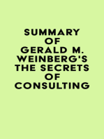 Summary of Gerald M. Weinberg's The Secrets of Consulting