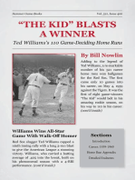 "The Kid" Blasts a Winner: Ted Williams's 110 Game-Deciding Home Runs