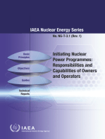 Initiating Nuclear Power Programmes: Responsibilities and Capabilities of Owners and Operators