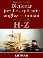 Dictionar Juridic Explicativ Englez-Roman Vol.2