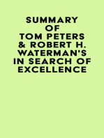 Summary of Tom Peters & Robert H. Waterman's In Search of Excellence