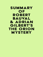 Summary of Robert Bauval & Adrian Gilbert's The Orion Mystery