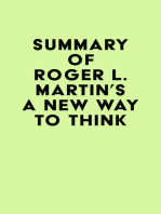 Summary of Roger L. Martin's A New Way to Think