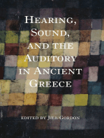 Hearing, Sound, and the Auditory in Ancient Greece
