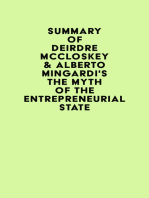 Summary of Deirdre McCloskey & Alberto Mingardi's The Myth of the Entrepreneurial State