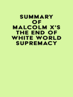 Summary of Malcolm X's The End of White World Supremacy