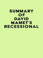 Summary of David Mamet's Recessional