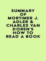 Summary of Mortimer J. Adler & Charles Van Doren's How to Read a Book