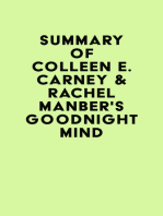Summary of Colleen E. Carney & Rachel Manber's Goodnight Mind