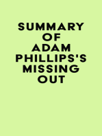 Summary of Adam Phillips's Missing Out