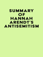 Summary of Hannah Arendt's Antisemitism