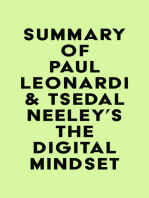 Summary of Paul Leonardi & Tsedal Neeley's The Digital Mindset