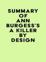 Summary of Ann Burgess's A Killer by Design