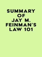 Summary of Jay M. Feinman's Law 101