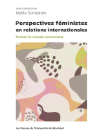 Perspectives féministes en relation internationales: Penser le monde autrement