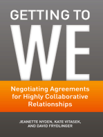 Getting to We: Negotiating Agreements for Highly Collaborative Relationships