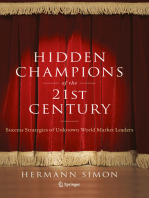 Hidden Champions of the Twenty-First Century: The Success Strategies of Unknown World Market Leaders