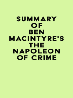 Summay of Ben Macintyre's The Napoleon of Crime