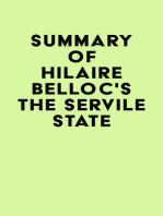 Summary of Hilaire Belloc's The Servile State
