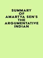 Summary of Amartya Sen's The Argumentative Indian