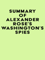 Summary of Alexander Rose's Washington's Spies