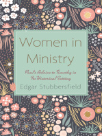 Women in Ministry: Paul’s Advice to Timothy in Its Historical Setting