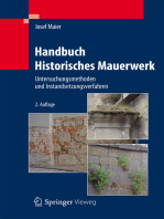 Handbuch Historisches Mauerwerk: Untersuchungsmethoden und Instandsetzungsverfahren