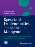 Operational Excellence mittels Transformation Management: Nachhaltige Veränderung im Unternehmen sicherstellen – Ein Praxisratgeber