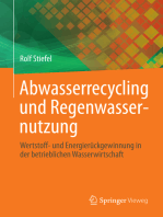 Abwasserrecycling und Regenwassernutzung: Wertstoff- und Energierückgewinnung in der betrieblichen Wasserwirtschaft