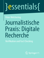 Journalistische Praxis: Digitale Recherche: Verifikation und Fact Checking