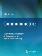 Communimetrics: A Communication Theory of Measurement in Human Service Settings