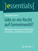 Gibt es ein Recht auf Gemeinwohl?: Öffentliche Interessen im Blickwinkel von Rechts- und Politikwissenschaft