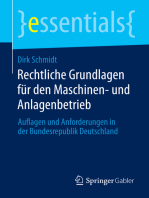 Rechtliche Grundlagen für den Maschinen- und Anlagenbetrieb: Auflagen und Anforderungen in der Bundesrepublik Deutschland
