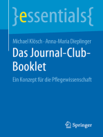 Das Journal-Club-Booklet: Ein Konzept für die Pflegewissenschaft
