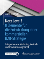 Next Level! 8 Elemente für die Entwicklung einer kommerziellen B2B-Strategie: Integration von Marketing, Vertrieb und Produktmanagement