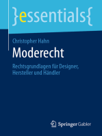 Moderecht: Rechtsgrundlagen für Designer, Hersteller und Händler