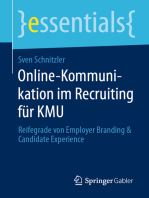 Online-Kommunikation im Recruiting für KMU: Reifegrade von Employer Branding & Candidate Experience