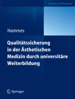 Qualitätssicherung in der Ästhetischen Medizin durch universitäre Weiterbildung: Diploma in Aesthetic Laser Medicine (DALM)