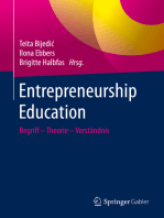 Entrepreneurship Education: Begriff - Theorie - Verständnis