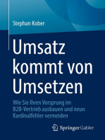 Umsatz kommt von Umsetzen: Wie Sie Ihren Vorsprung im B2B-Vertrieb ausbauen und neun Kardinalfehler vermeiden