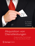 Akquisition von Dienstleistungen: Angewandte Psychologie für die berufliche Praxis