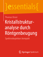 Kristallstrukturanalyse durch Röntgenbeugung: Spektroskopiekurs kompakt