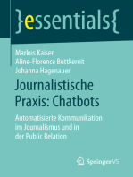 Journalistische Praxis: Chatbots: Automatisierte Kommunikation im Journalismus und in der Public Relation