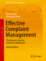 Effective Complaint Management: The Business Case for Customer Satisfaction