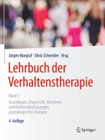 Lehrbuch der Verhaltenstherapie, Band 1: Grundlagen, Diagnostik, Verfahren und Rahmenbedingungen psychologischer Therapie