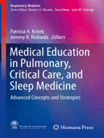Medical Education in Pulmonary, Critical Care, and Sleep Medicine: Advanced Concepts and Strategies