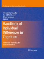 Handbook of Individual Differences in Cognition: Attention, Memory, and Executive Control